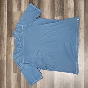 Dime City Henley Sleeve Blue Shirt Size XL